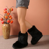 Bottes Hiver Femme Élégantes avec Fourrure 0