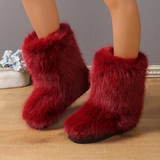 Bottes Hiver Femme Élégantes avec Fourrure 4