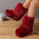 Bottes Hiver Femme Élégantes avec Fourrure 5