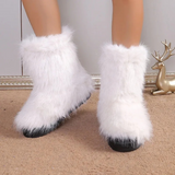 Bottes Hiver Femme Élégantes avec Fourrure 7