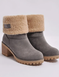 Bottes Hiver Femme et Chaudes Fourrure Chic Et Confort