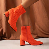 Bottes Noires Femme Élégantes à Talon Bloc 3