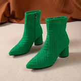 Bottes Noires Femme Élégantes à Talon Bloc 5