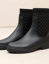 Bottes de Pluie Femme en Caoutchouc Naturel Imperméables et