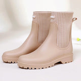 Bottes de Pluie Élégantes Femme en Caoutchouc 4