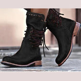 Bottines Élégantes Noires Femme Confortables 0