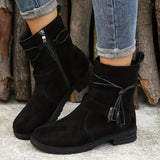 Bottines Élégantes Noires Femme Confortables 1