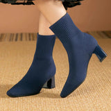 Bottines Élégantes Noires Femme à Talons 0