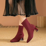 Bottines Élégantes Noires Femme à Talons 1