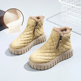 Bottines Femme Élégantes à Carreaux 2