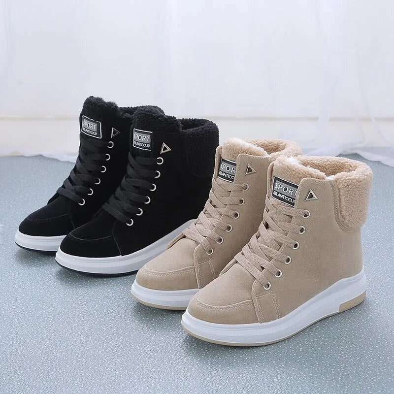 Bottines Sportives Élégantes Femme Noires 2