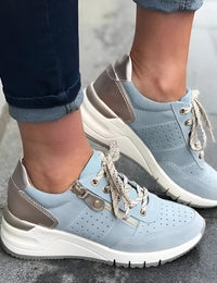 Baskets Femme en Cuir Confortables & Élégantes pour Marche Quotidienne