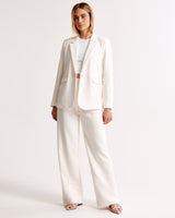 skirts : Camille | Pantalon Fluide Femme à Jambes Larges en Tissu Doux in Blanc van Seroa