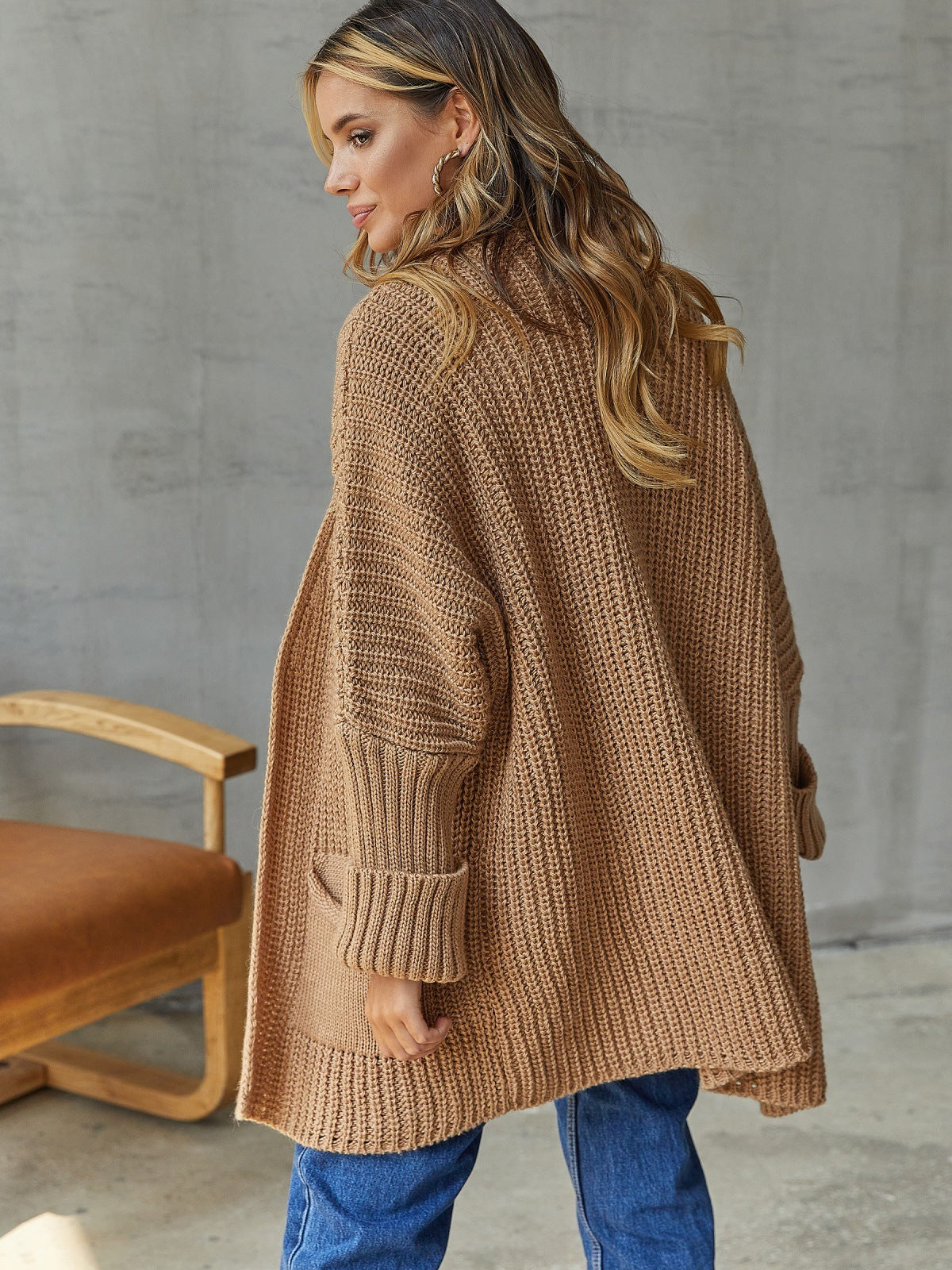 Cardigan Ample en Coton pour Femme 5