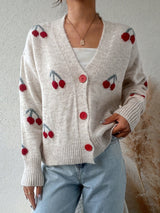 Cardigan Élégant à Manches Longues Femme 0