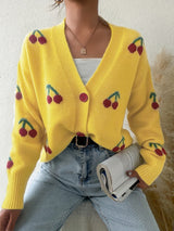 Cardigan Élégant à Manches Longues Femme 5