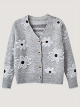 Cardigan Féminin à Motif Floral 2