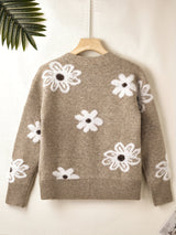 Cardigan Féminin à Motif Floral 4
