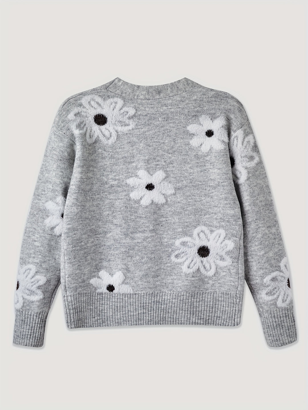 Cardigan Féminin à Motif Floral 5