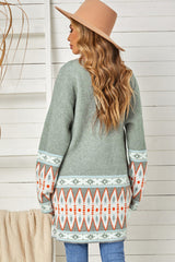 Cardigan Femme Chic Mi-Long Aztèque 3