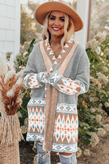 Cardigan Femme Chic Mi-Long Aztèque 4