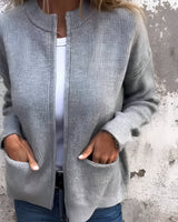 Linda | Cardigan Femme Chic en Coton Zip-Up