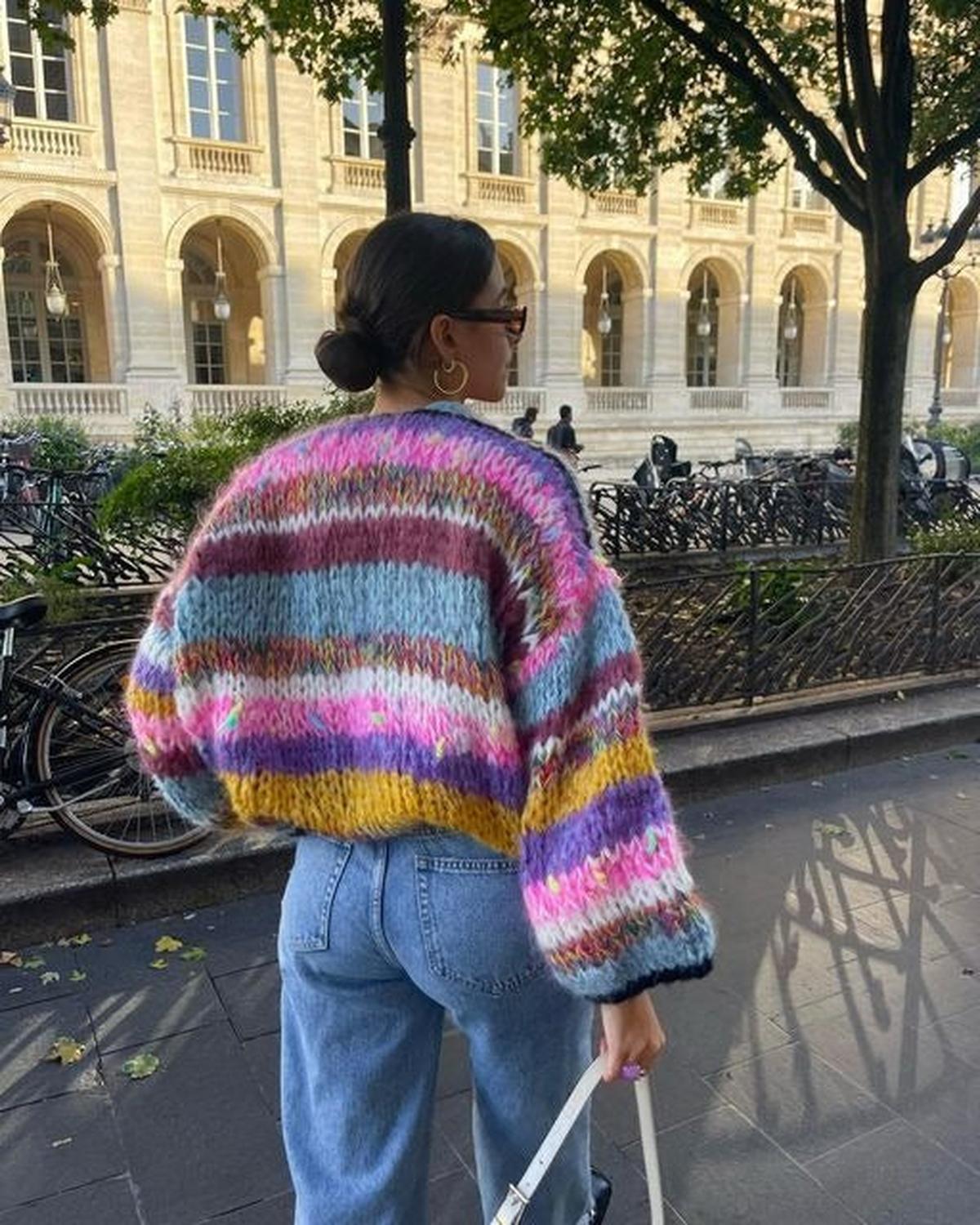 Cardigan Femme Coloré à Manches Bouffantes 0