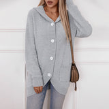 Cardigan Femme Confortable à Capuche 0