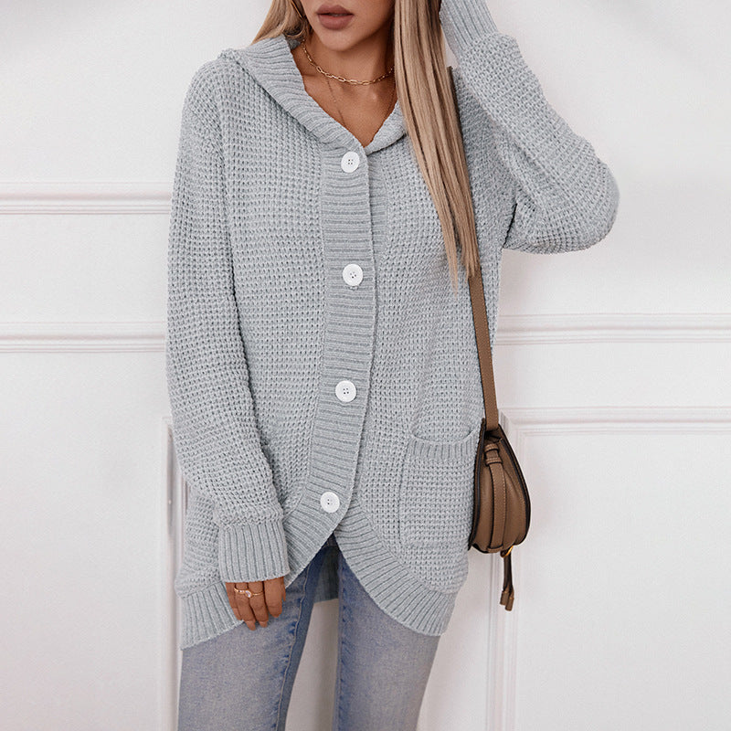 Cardigan Femme Confortable à Capuche 0
