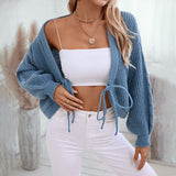 Cardigan Femme Dentelle Col en V 2
