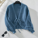Cardigan Femme Dentelle Col en V 4