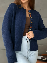 Jennie | Cardigan Femme Élégant Boutonné en Tricot