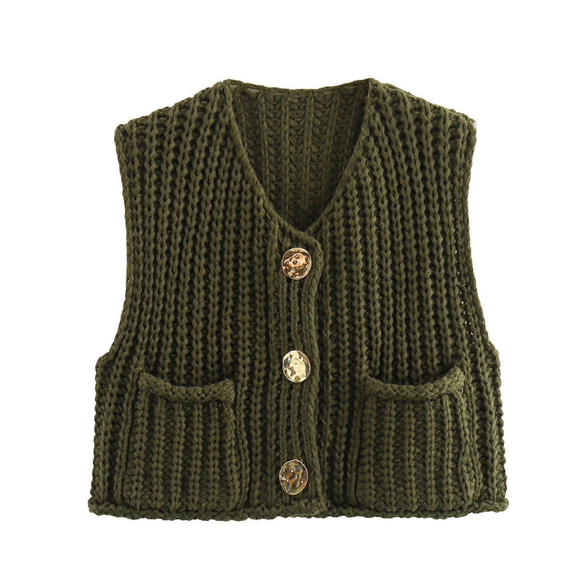 Cardigan Femme Élégant Sans Manches 0