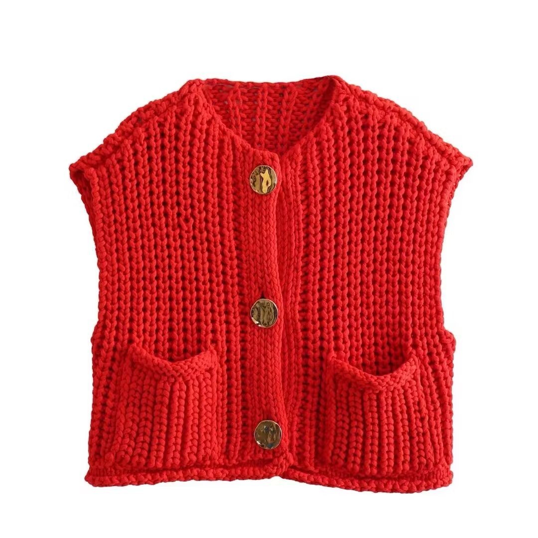 Cardigan Femme Élégant Sans Manches 6