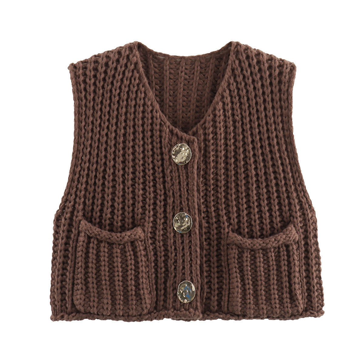 Cardigan Femme Élégant Sans Manches 7