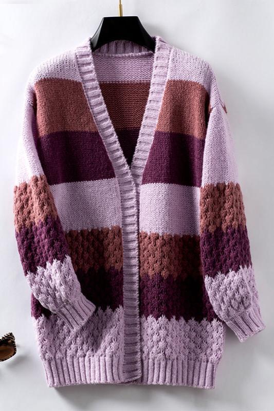 Cardigan Femme Élégant à Col en V 2
