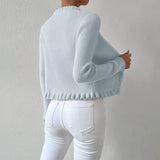 Cardigan Femme Élégant à Col en V 2