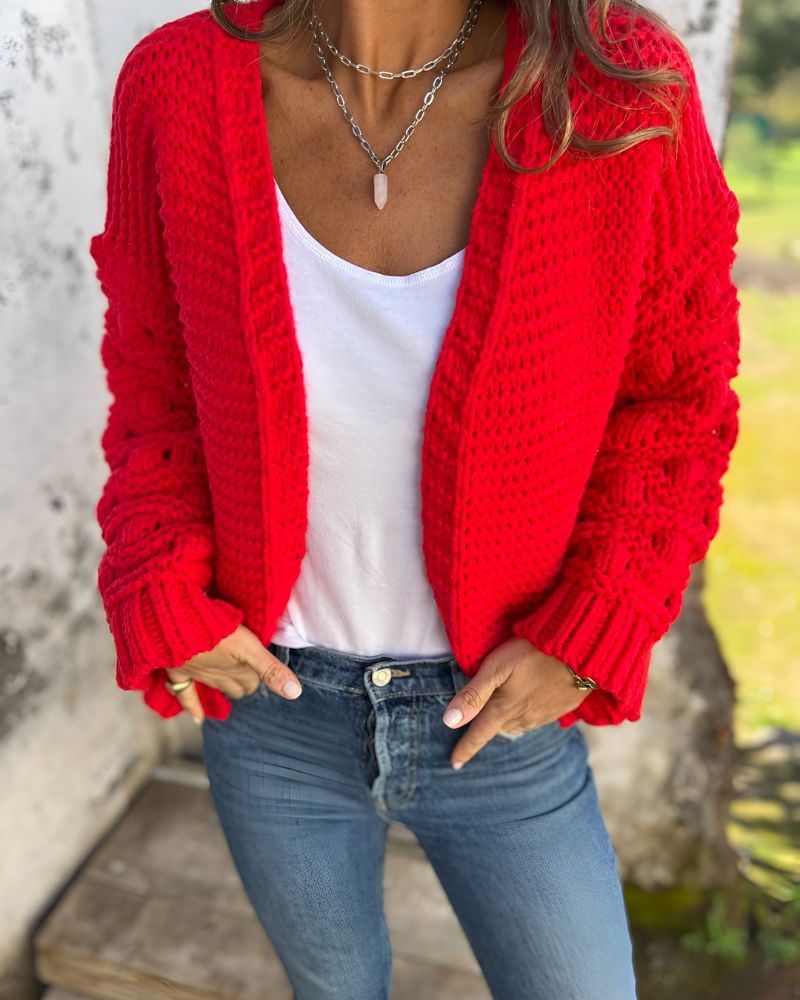 Cardigan Femme Élégant à Manches Longues 5