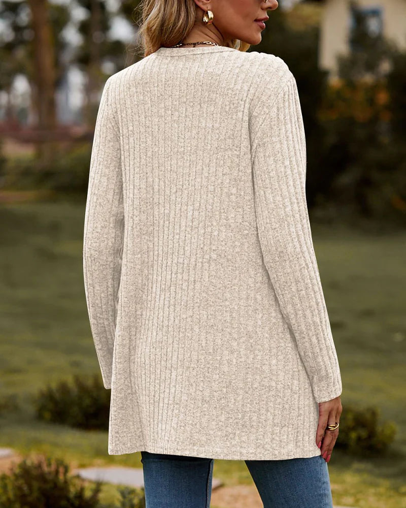 Cardigan Femme Élégant à Manches Longues 7