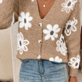 Cardigan Femme Élégant à Motif Floral 11