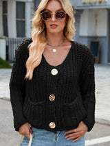 Cardigan Femme Élégant avec Poches 13