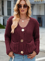 Cardigan Femme Élégant avec Poches 5