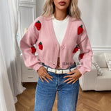 Cardigan Femme Élégant en Laine Court 2