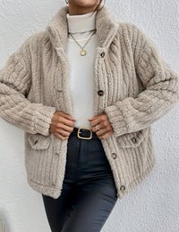 Gilet Femme en Velours Polyester Cardigan Mode Décontractée
