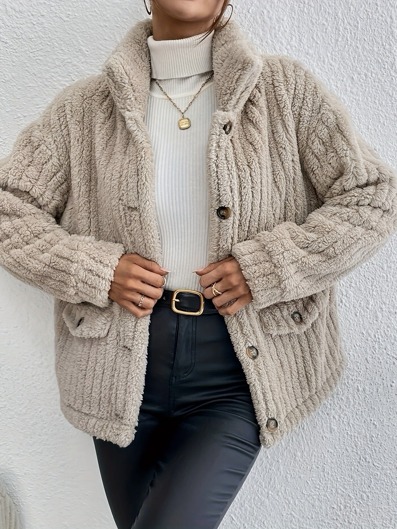 Cardigan Femme Élégant en Velours 0