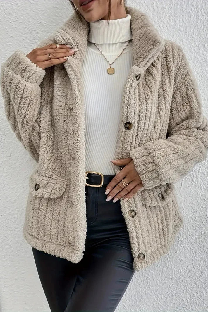 Cardigan Femme Élégant en Velours 1