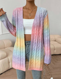 Damenweste lang und bequem Strickcardigan lang Damen