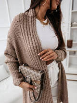 Cardigan Femme Long Confortable Décontracté 2