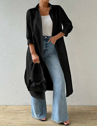 Gilet Femme Long Légère Décontracté Maille