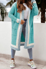 Cardigan Femme Long Ouvert Avec Poches 2